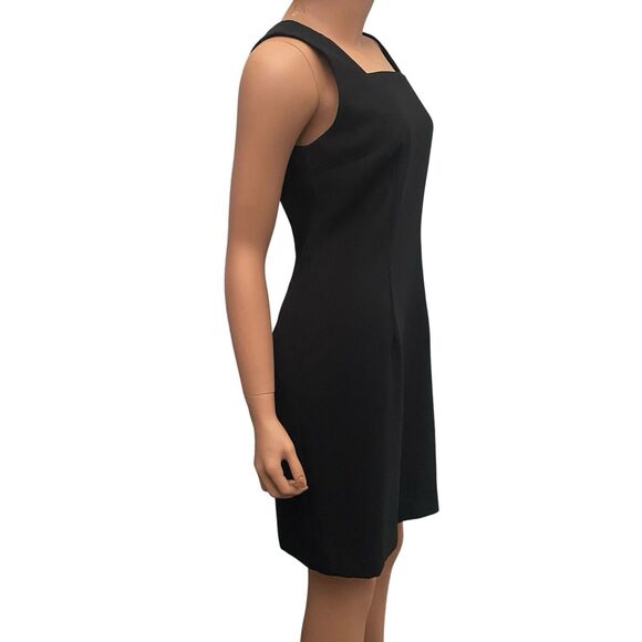 Virgo Womens 10 Petite 2pc Black Blazer Suit Jacket Dress Set Union Label USA - Picture 9 of 16